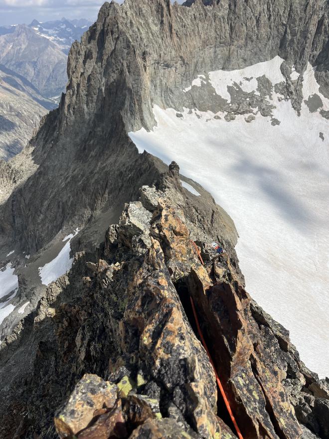 On the Bœufs Rouges ridge